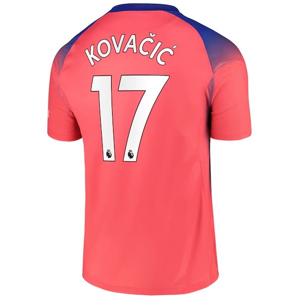 Camiseta Chelsea NO.17 Kovacic Tercera Equipación 2020-2021 Naranja